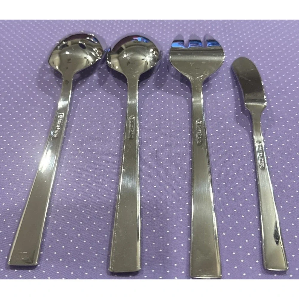 Dansk Meridian Hostess Serving Set Stainless Flatware Silverware 18/10 Set‎ Of 4